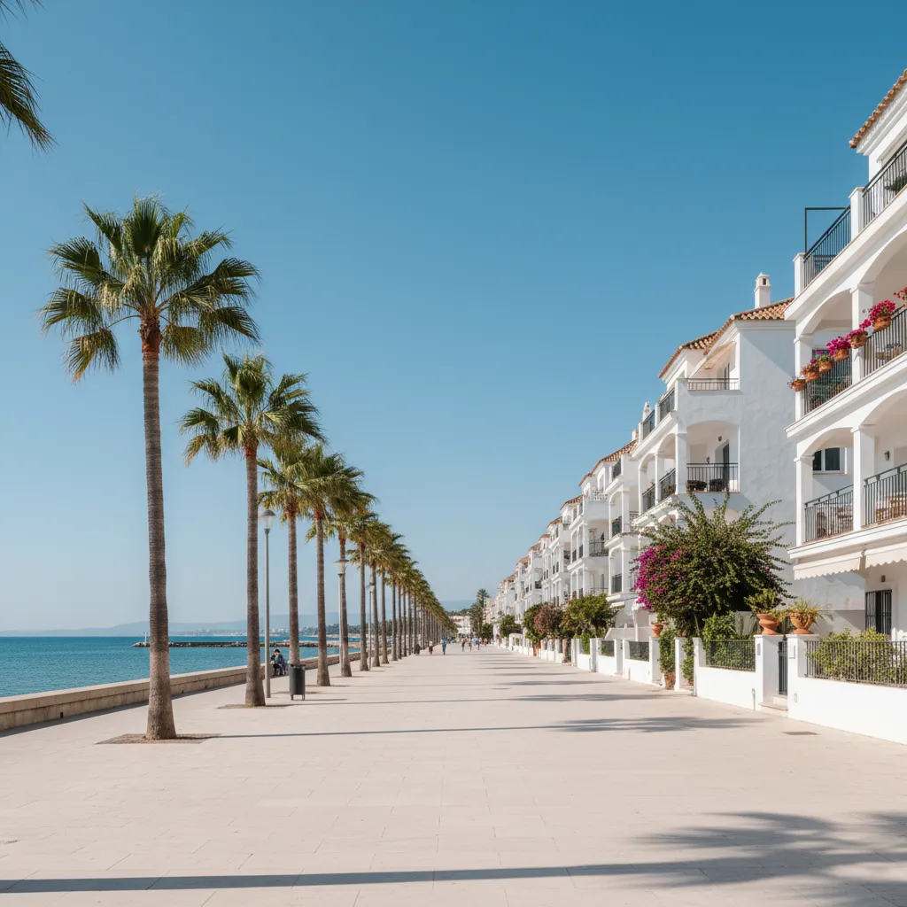 Promenade en front de mer à Frontignan-Plage