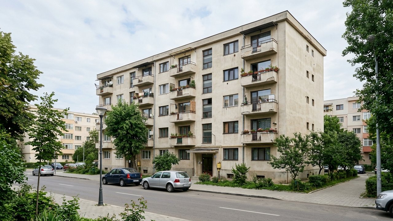 Grand ensemble résidentiel dans un quartier périphérique d'Arles