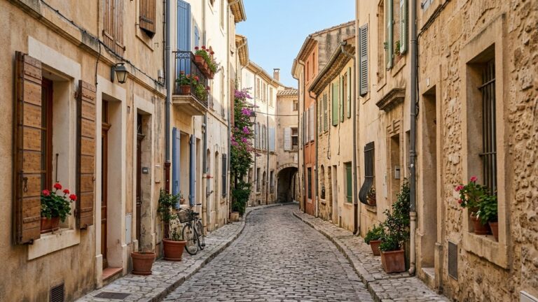 Rue pittoresque du quartier ancien d'Arles