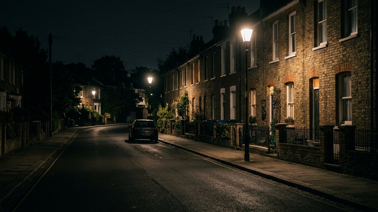 Rue mal éclairée la nuit dans un quartier sensible de Carcassonne