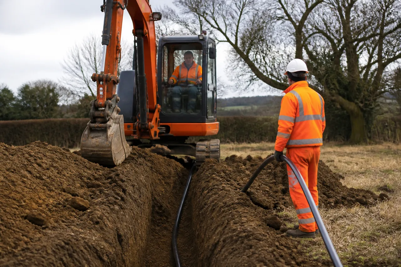 Travaux Enedis sur terrain privé pour câble enterré