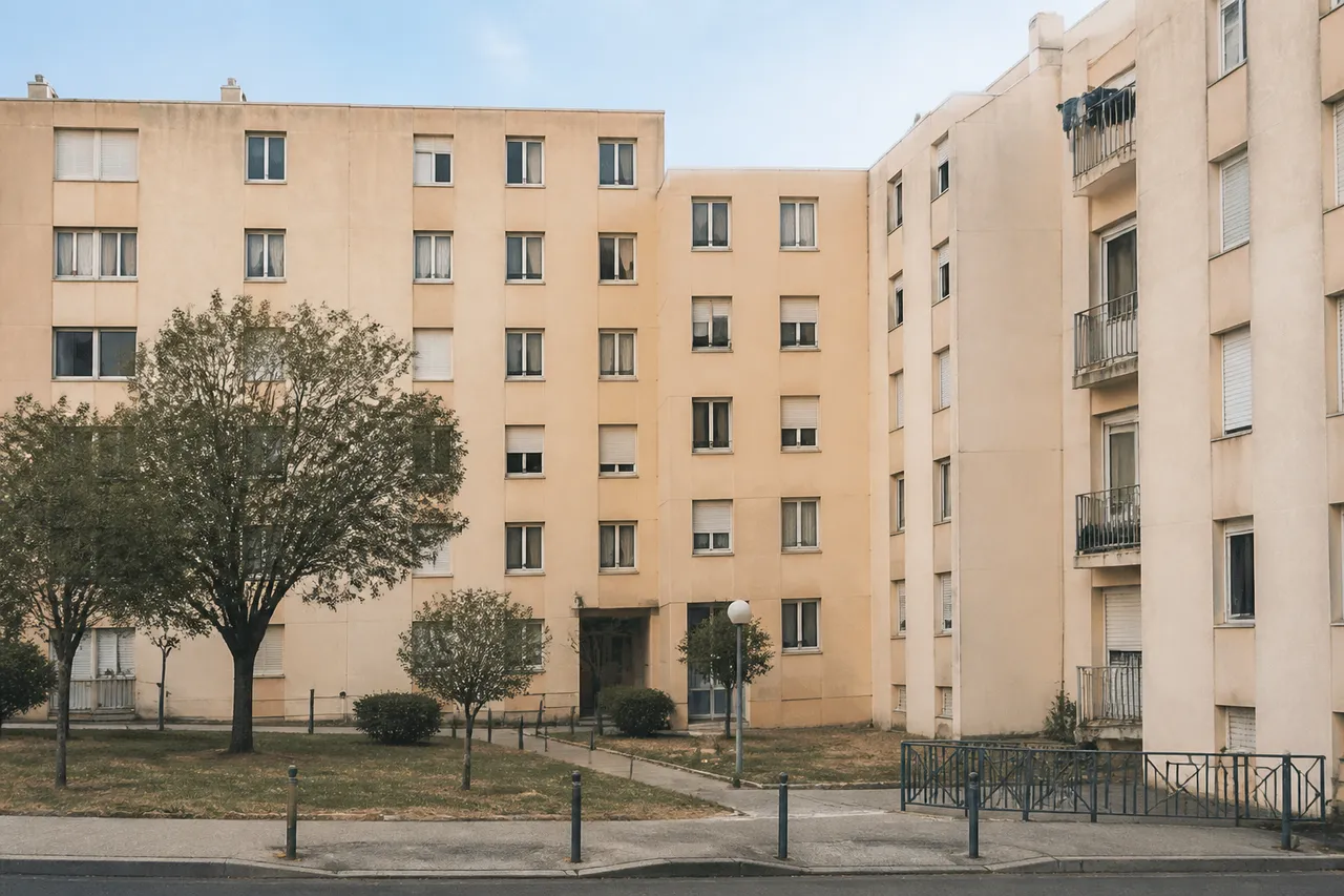Immeuble social à Mosson, secteur chaud de Montpellier